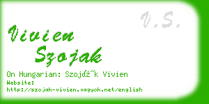 vivien szojak business card